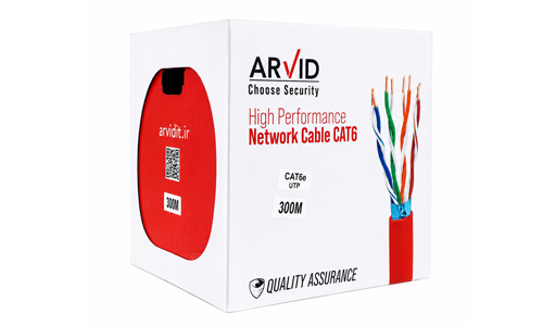 کابل شبکه Cat6 utp تمام مس برند Arvid