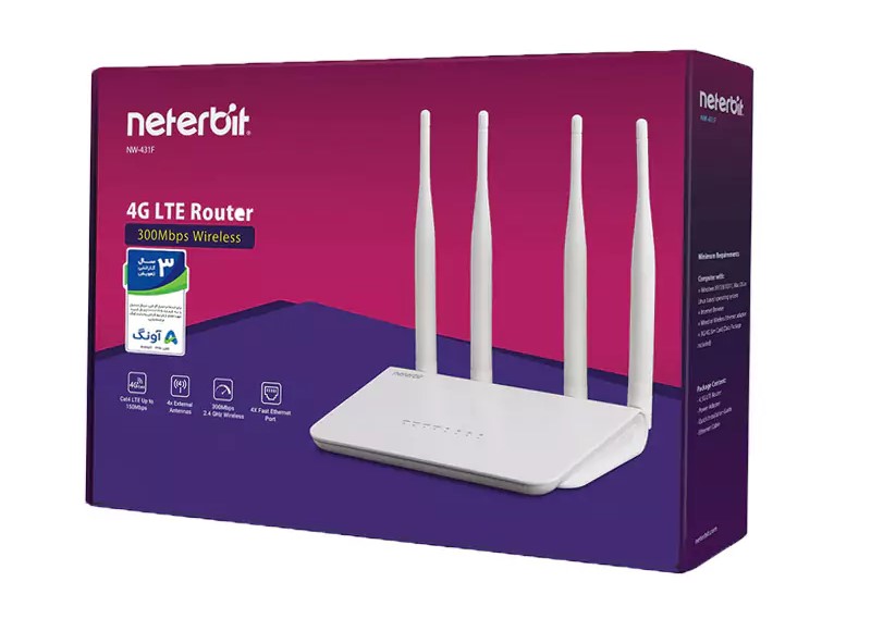 مودم سیم کارتی NETERBIT مدل NW-431F