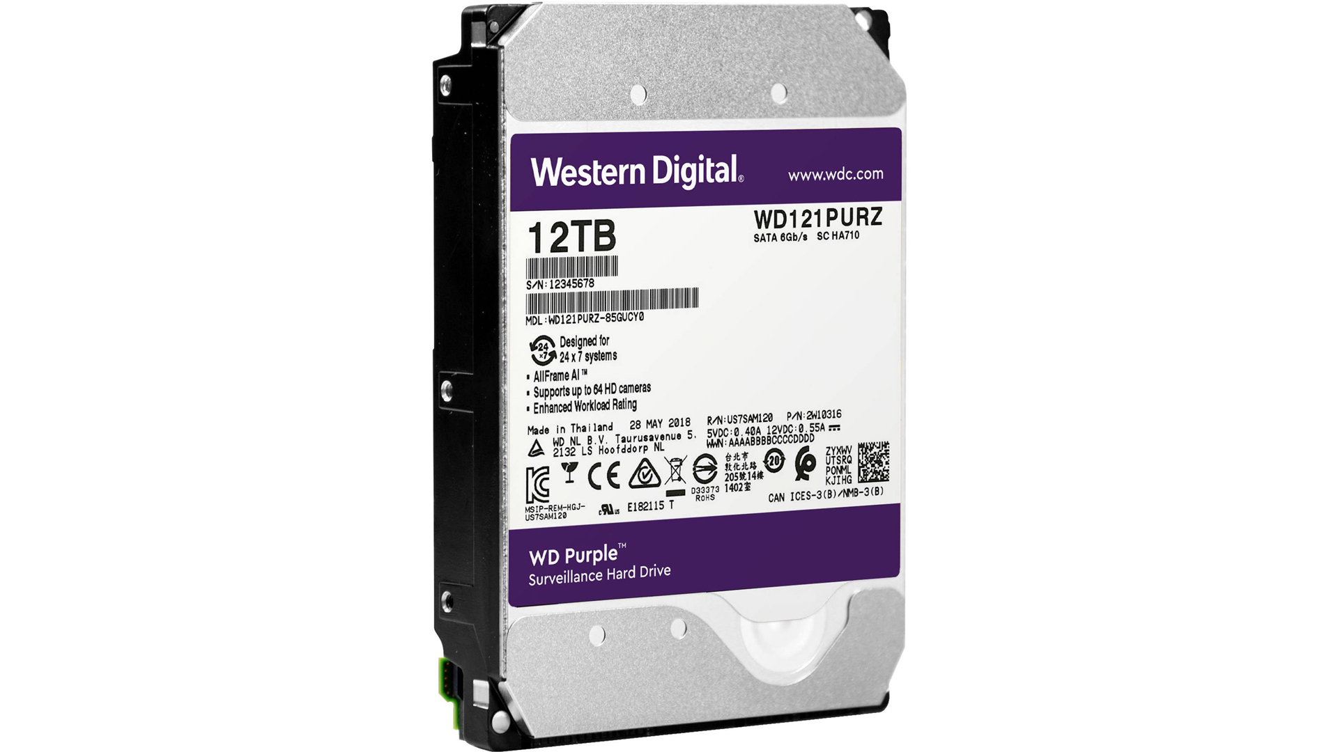 HDD-12TB Western Digital Purple